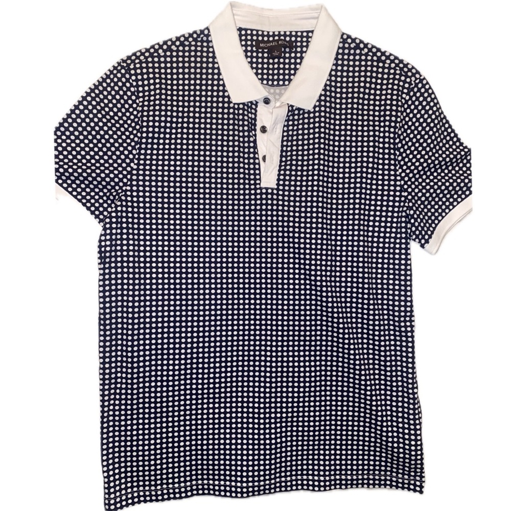 Michael Kors Men’s Polo shirt, size Large. Black and white